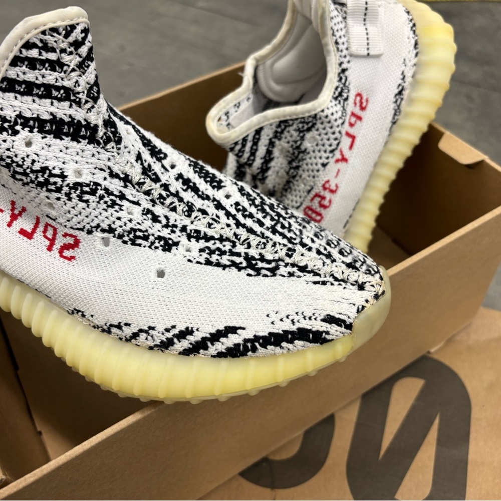 Adidas Yeezy Boost 350 V2 White, Black, and Red